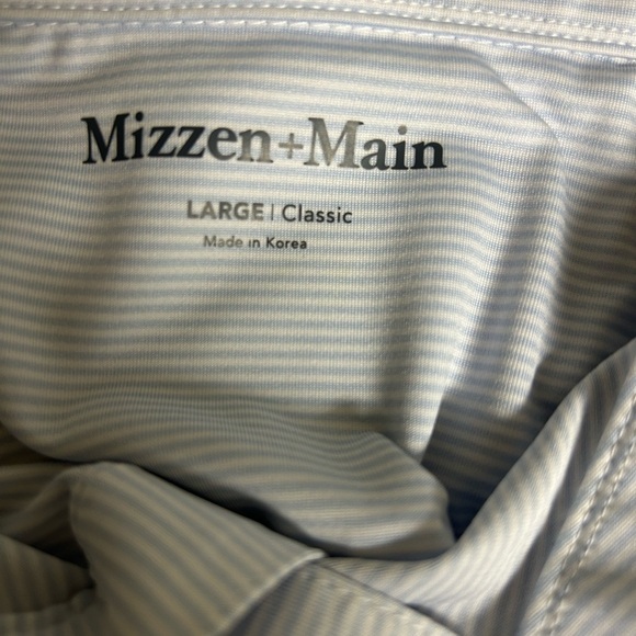 Mizzen+Main Gray Polo Shirt Classic Style - Picture 4 of 6